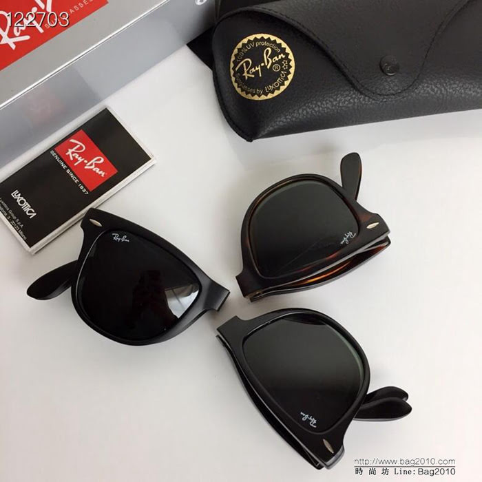 RAYBAN雷朋 RB4105 經典旅行者系列 可攜式折疊款 男女通用 時尚太陽鏡  lly1199